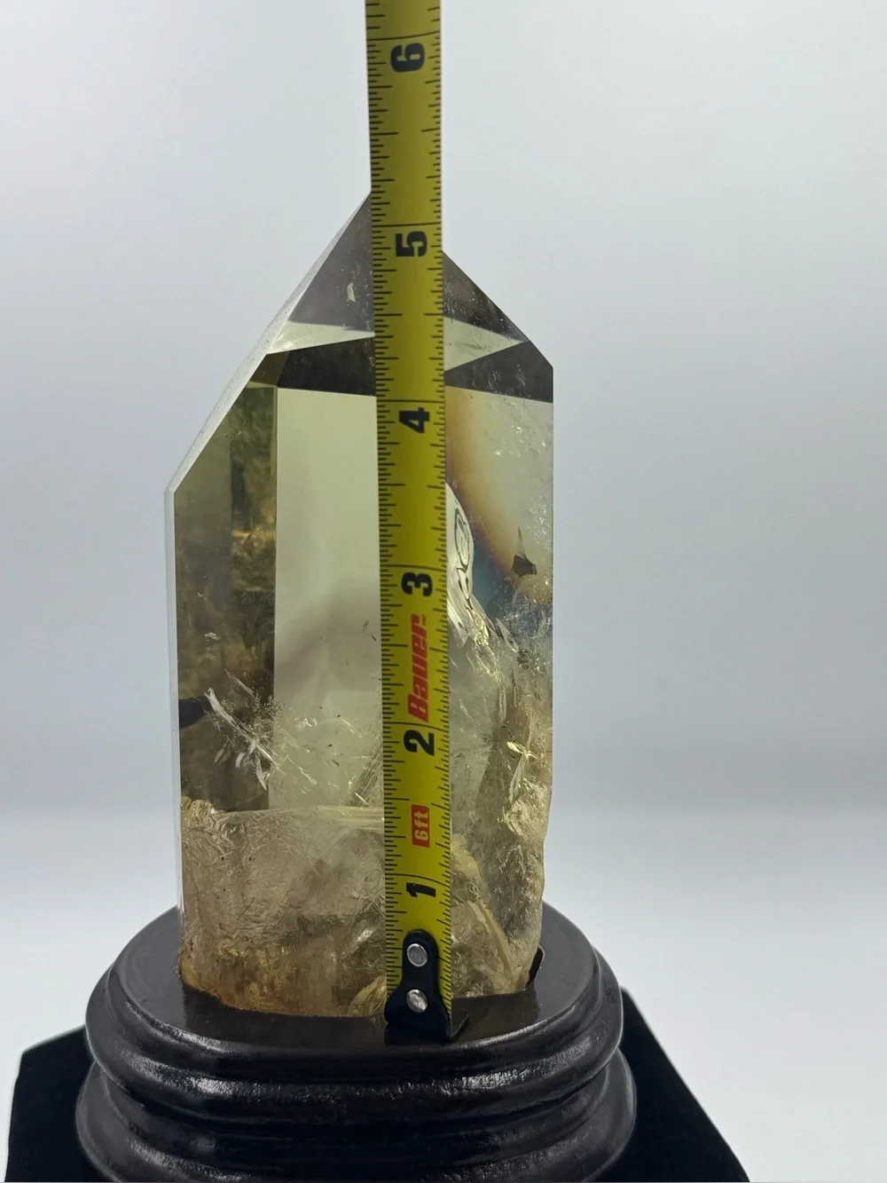Citrine Point Crystal with Phantom Brazil
